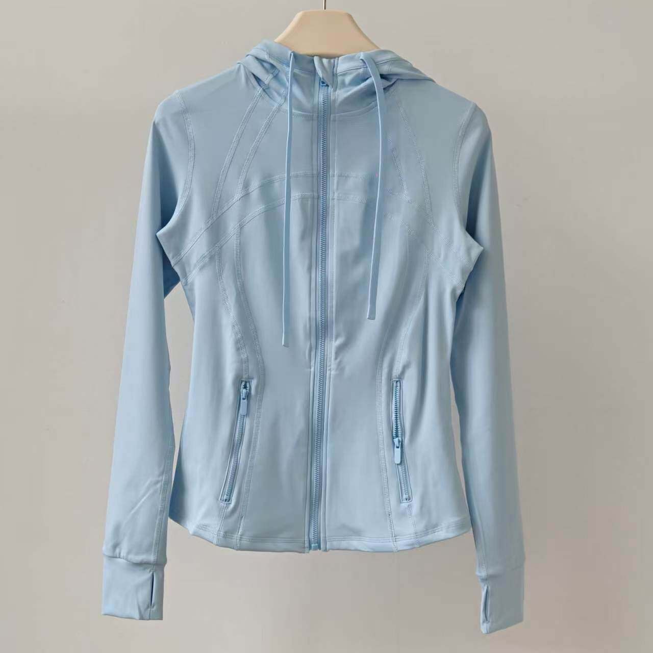 Yoga Fitness Hoodie - سترة يوغا نسائية بأكمام طويلة، هودي