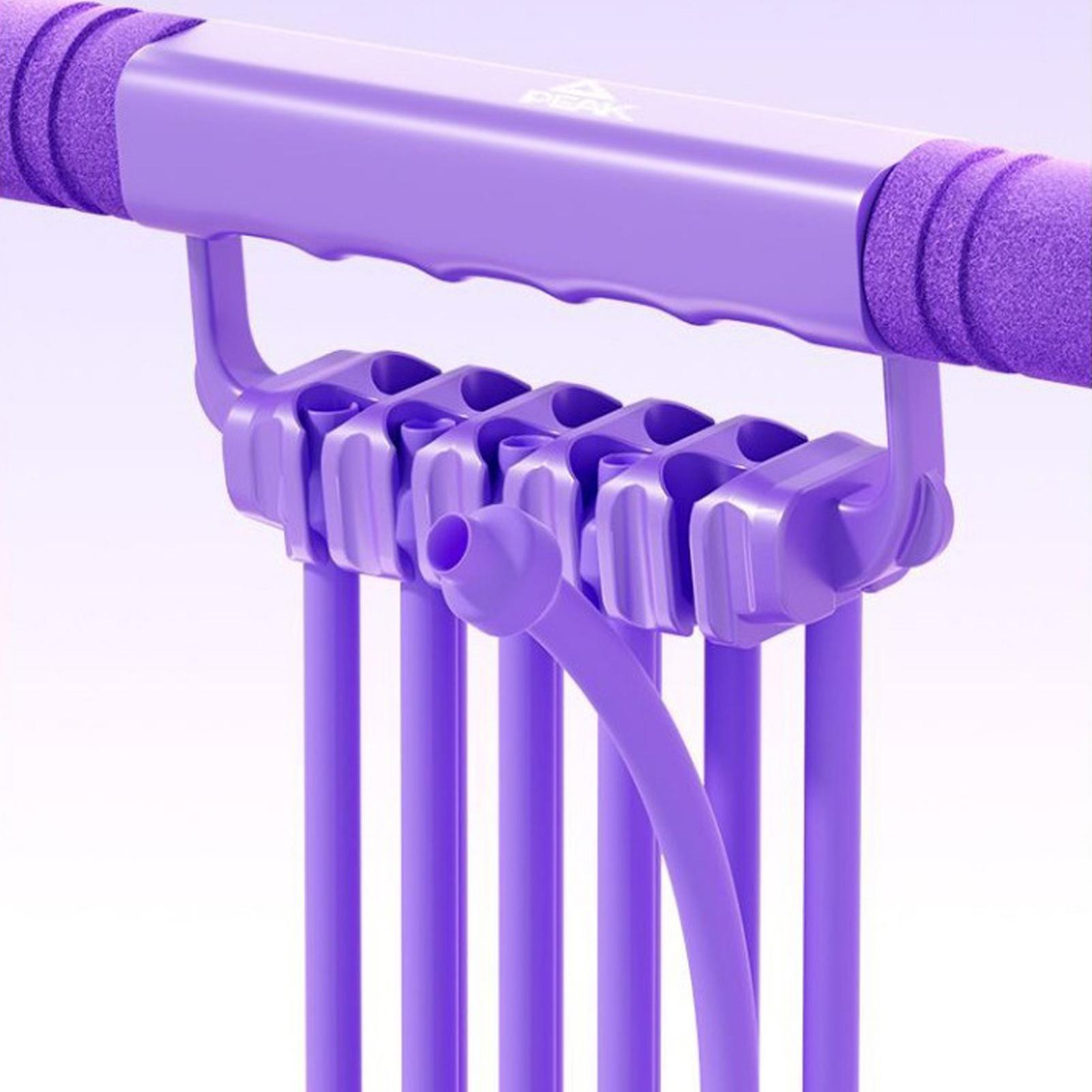 Yoga Pedal Puller Fitness Equipment - حزام مقاومة بـ 10 أنابيب لتمارين
