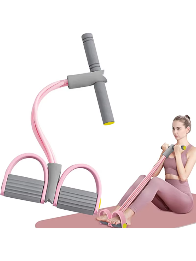 أربطة مقاومة بأربع أنابيب، حبل - مراجعة Yoga Pedal Puller Fitness Equipment وسعره