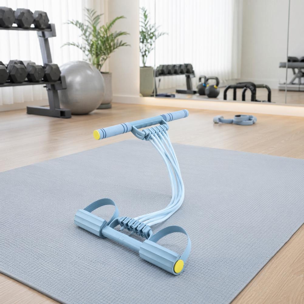 حبل مقاومة بـ 10 أنابيب للتمري - مراجعة Yoga Pedal Puller Fitness Equipment وسعره
