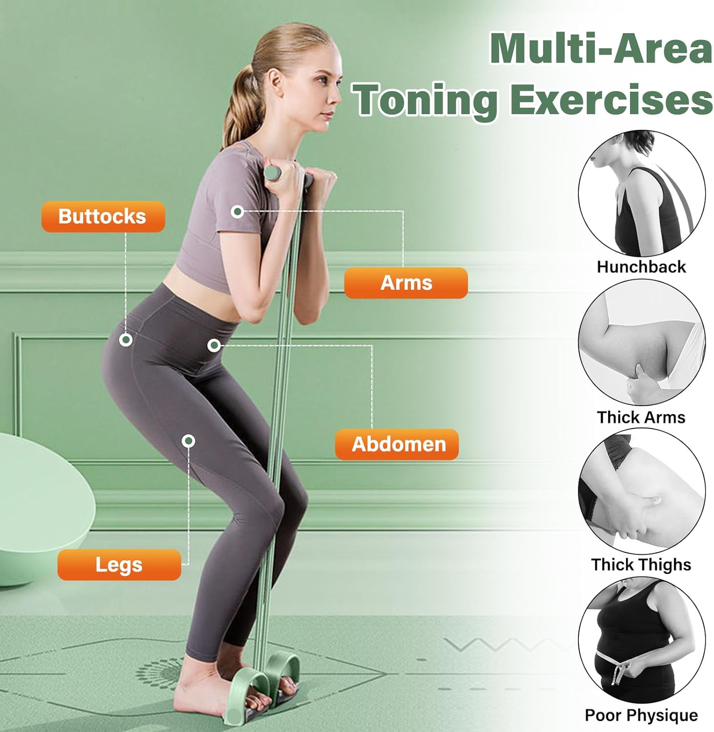 6 أنابيب من الأشرطة المطاطية ا - مراجعة Yoga Pedal Puller Fitness Equipment وسعره