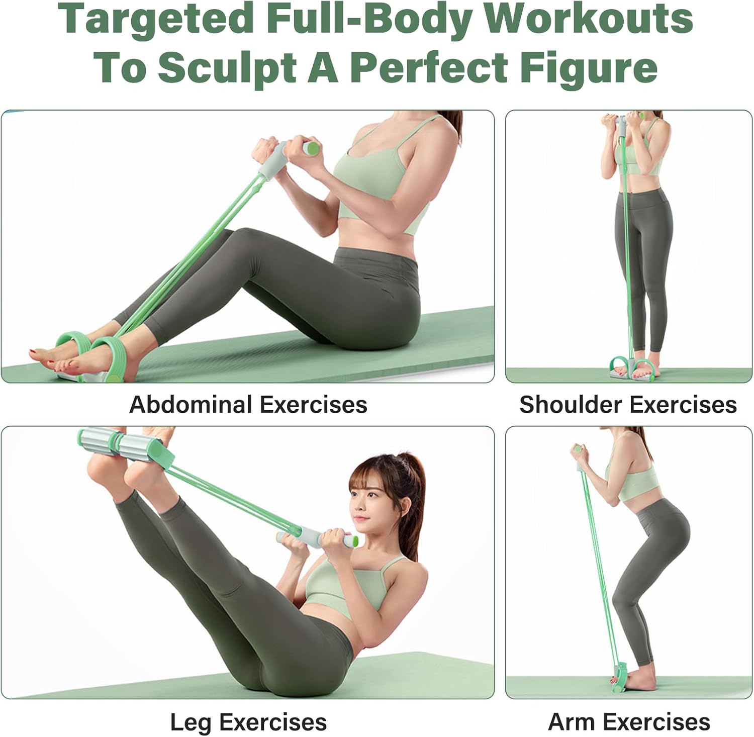 6 أنابيب من الأشرطة المطاطية ا - مراجعة Yoga Pedal Puller Fitness Equipment وسعره