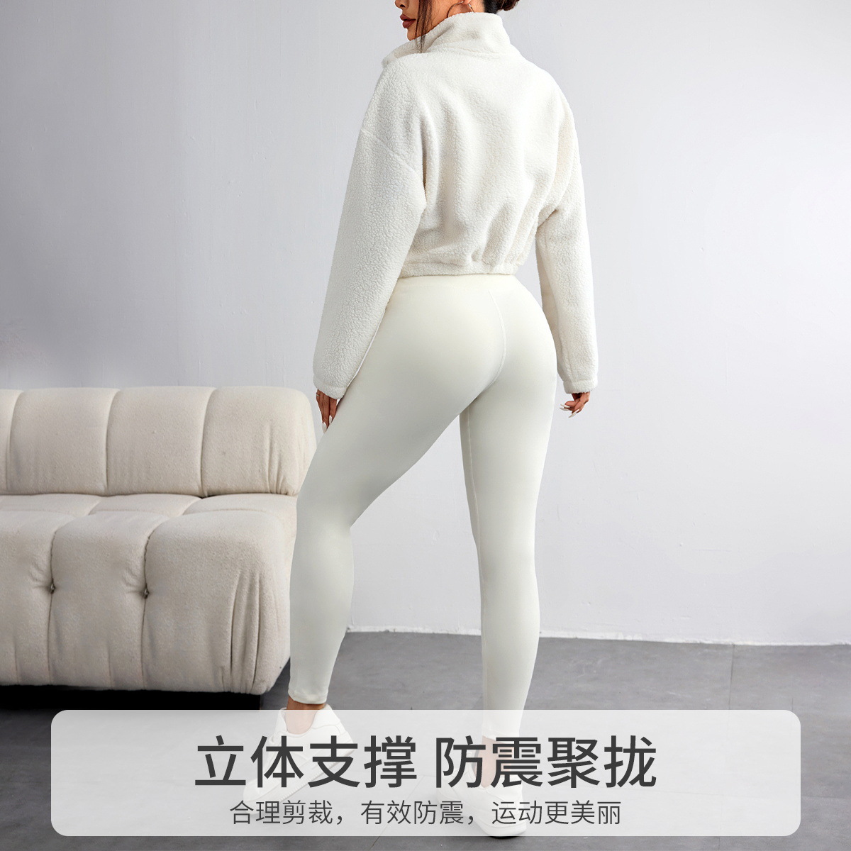 جديد الخريف والشتاء بلون تمتد  - مراجعة Yoga Fitness Hoodie وسعره