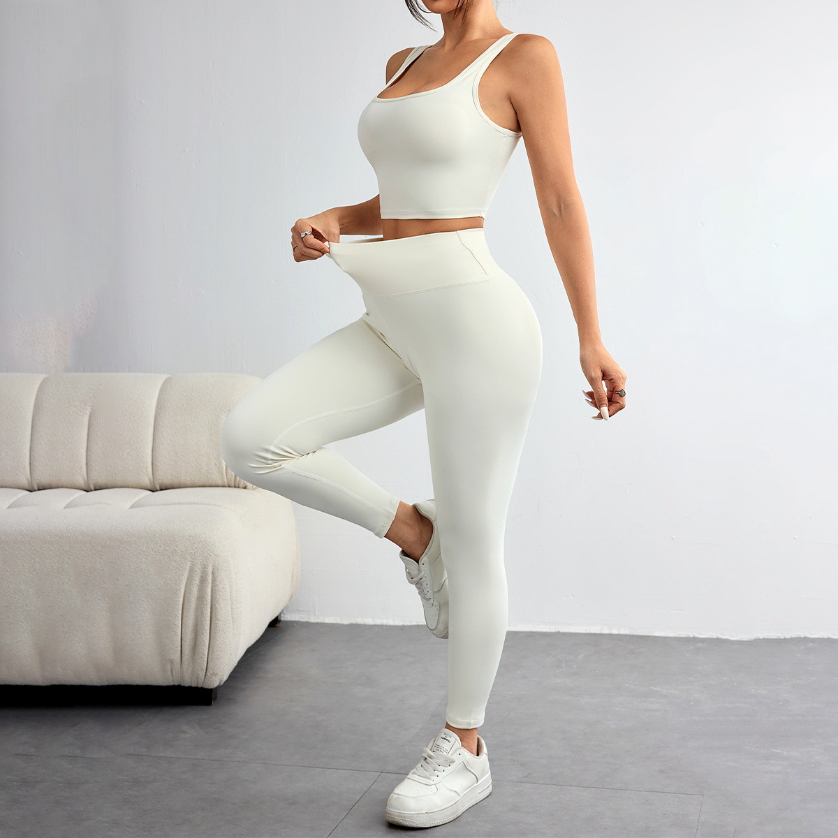 جديد الخريف والشتاء بلون تمتد  - مراجعة Yoga Fitness Hoodie وسعره