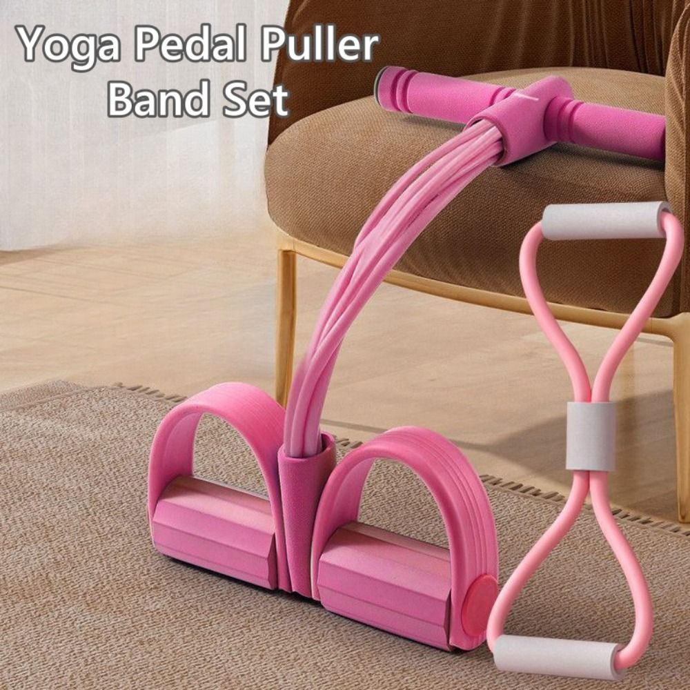 مجموعة أربطة مقاومة بـ 6 أنابي - مراجعة Yoga Pedal Puller Fitness Equipment وسعره