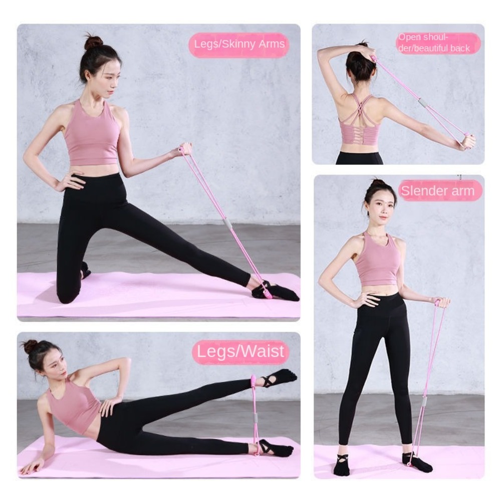 مجموعة أربطة مقاومة بـ 6 أنابي - مراجعة Yoga Pedal Puller Fitness Equipment وسعره