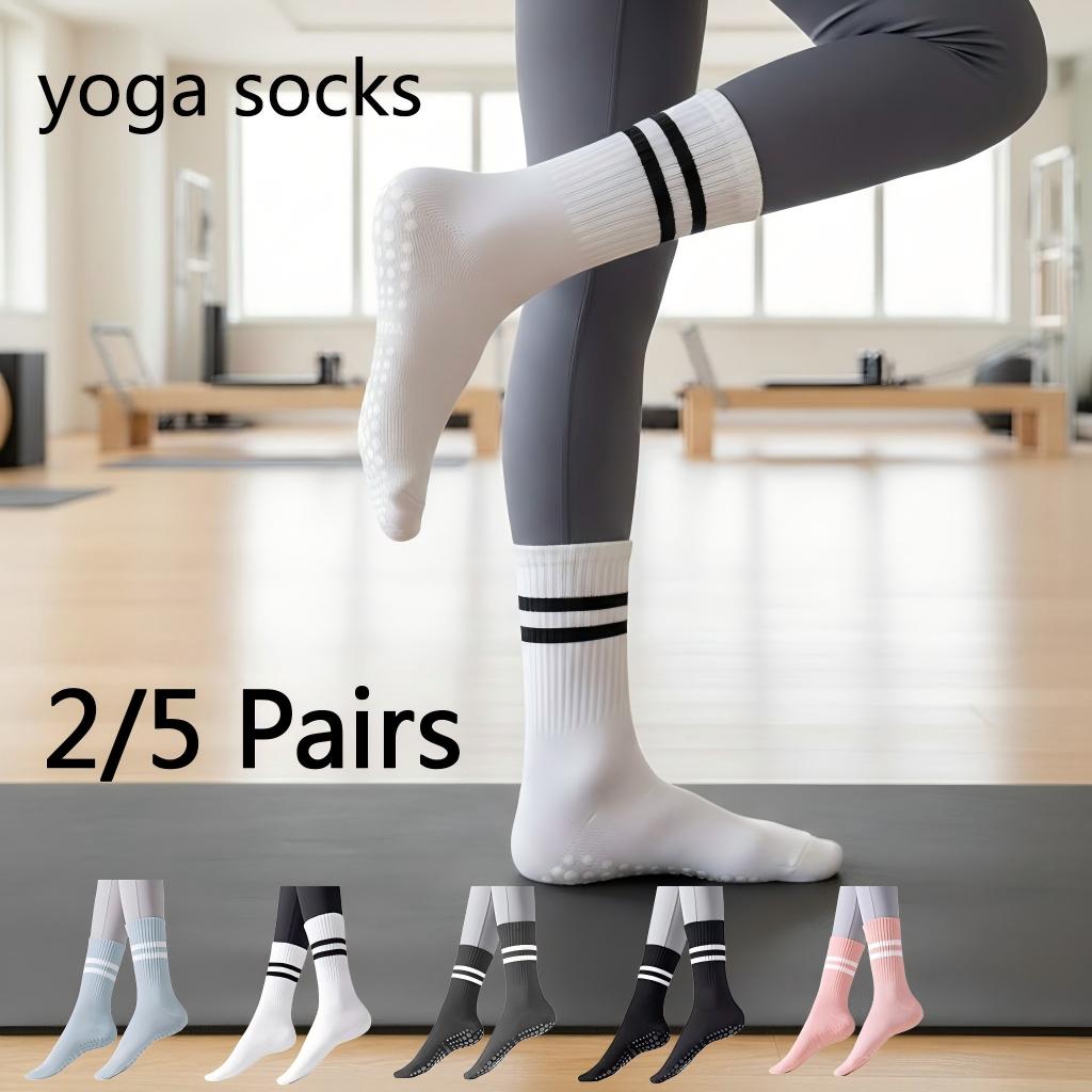 جوارب يوجا نسائية مضادة للانزل - مراجعة Fitness Yoga Pilates وسعره