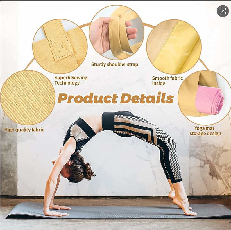 حقيبة يوغا متعددة الاستخدامات  - مراجعة Yoga And Fitness Mat وسعره