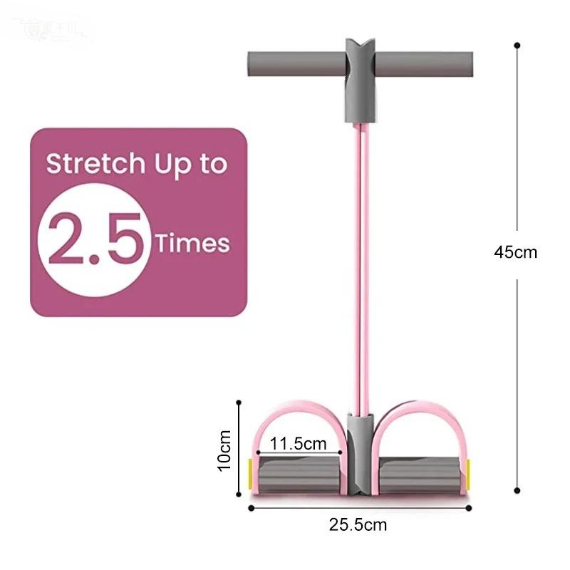 أربطة مقاومة جديدة بأربعة أناب - مراجعة Yoga Pedal Puller Fitness Equipment وسعره