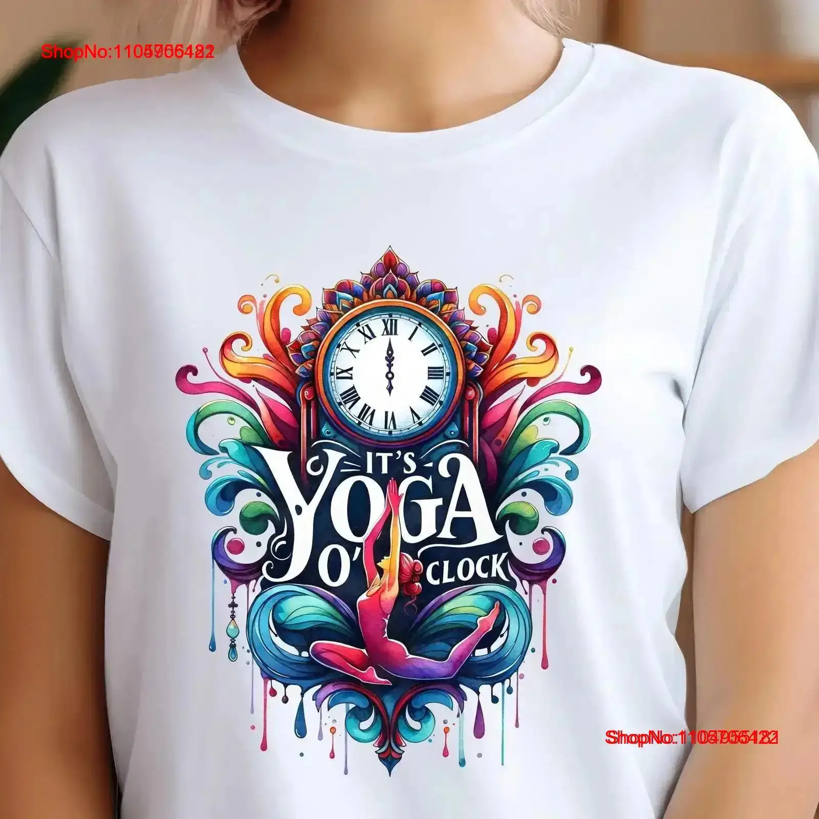 تي شيرت يوغا بتصميم 'It's O'Cl - مراجعة Yoga And Fitness Instructor وسعره