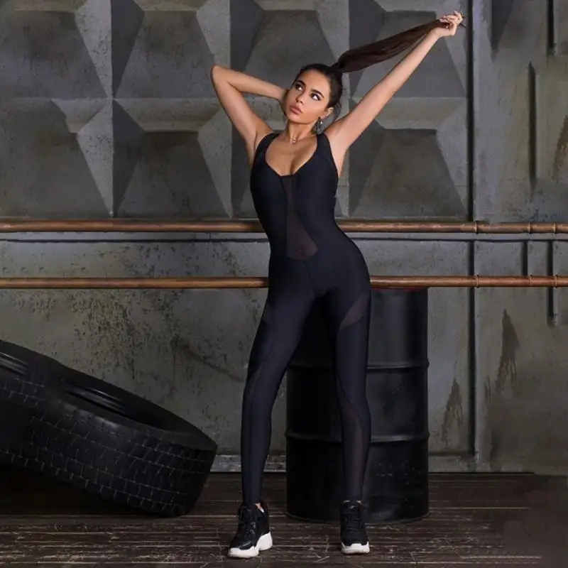 بدلة يوجا نسائية سوداء من Osho - مراجعة Yoga Fitness Jumpsuit وسعره