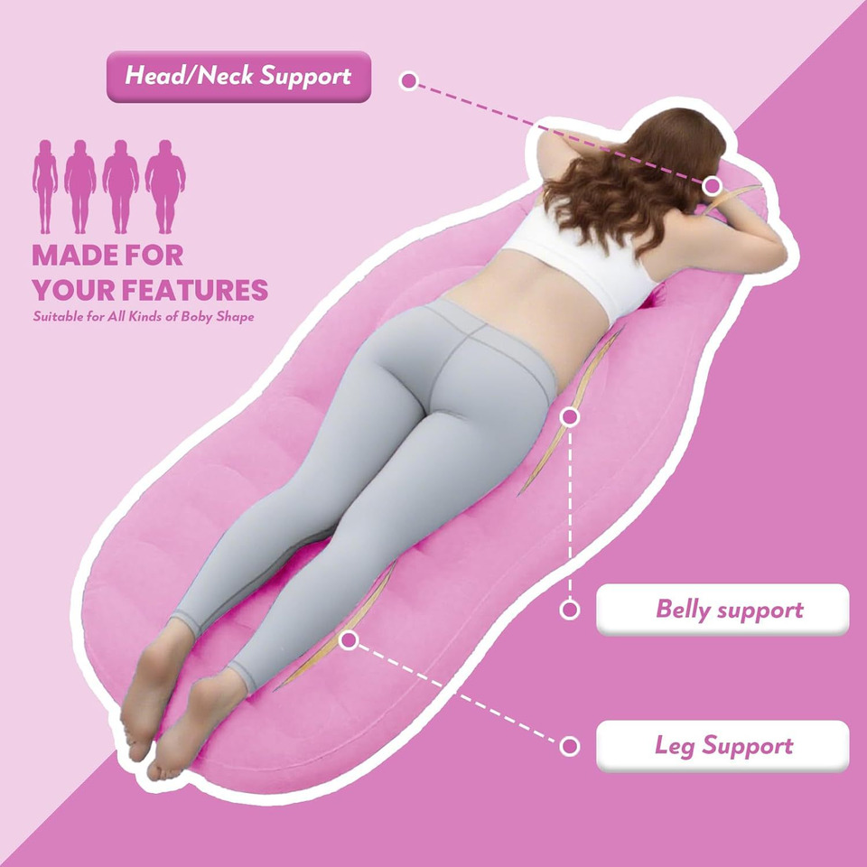 وسادة نوم قابلة للنفخ للحوامل، - مراجعة Yoga And Fitness Mat وسعره