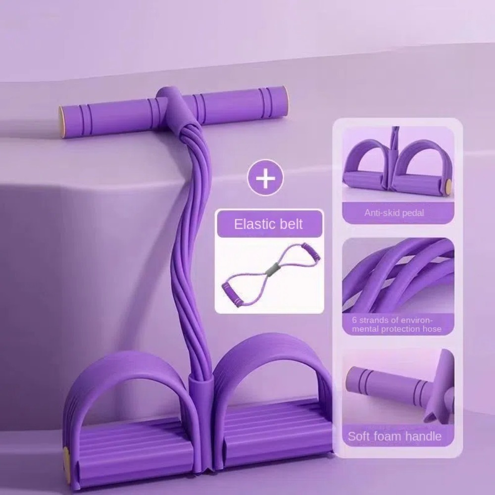 مجموعة أربطة مقاومة بـ 6 أنابي - مراجعة Yoga Pedal Puller Fitness Equipment وسعره