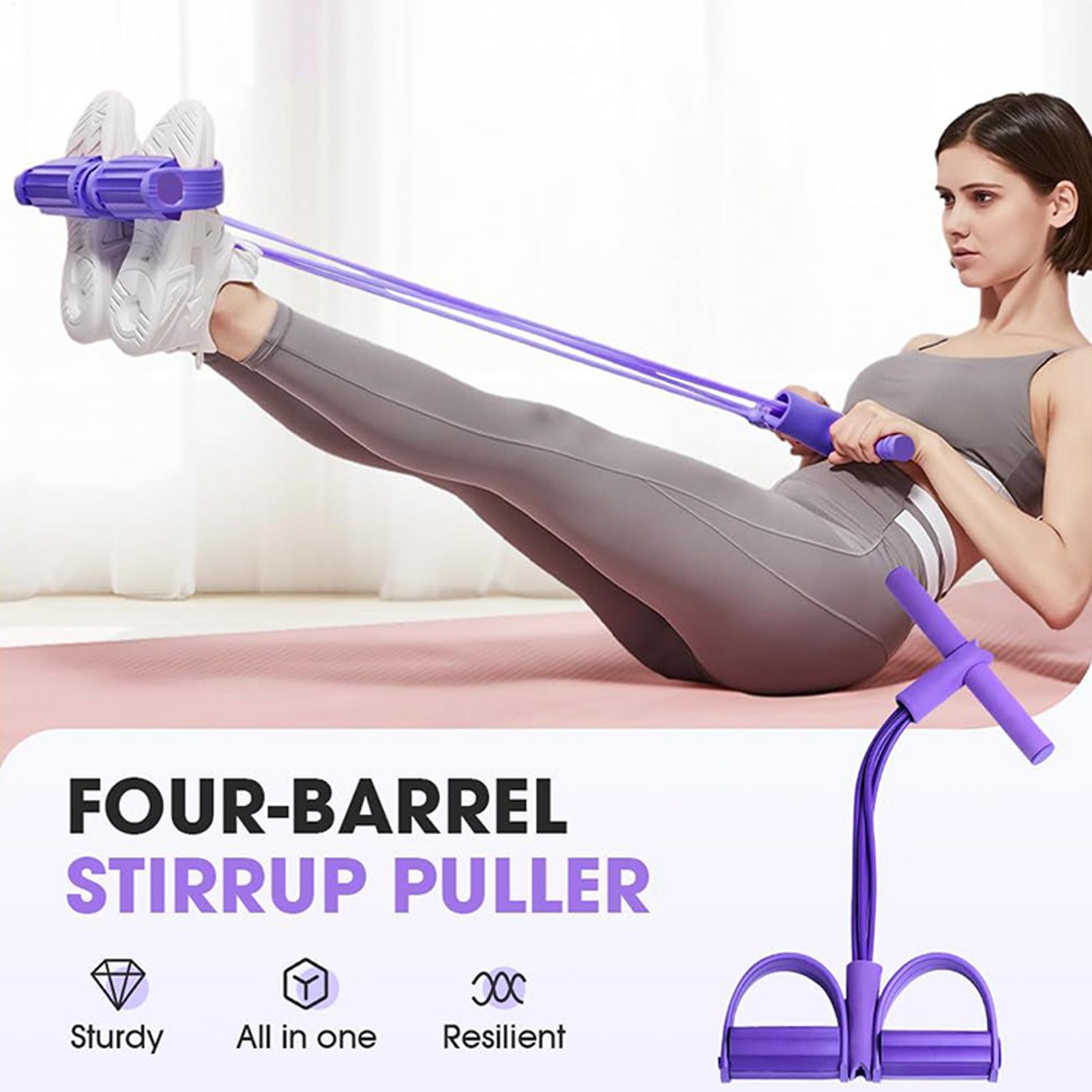 العصابات المقاومة 4-أنبوب اليو - مراجعة Yoga Pedal Puller Fitness Equipment وسعره
