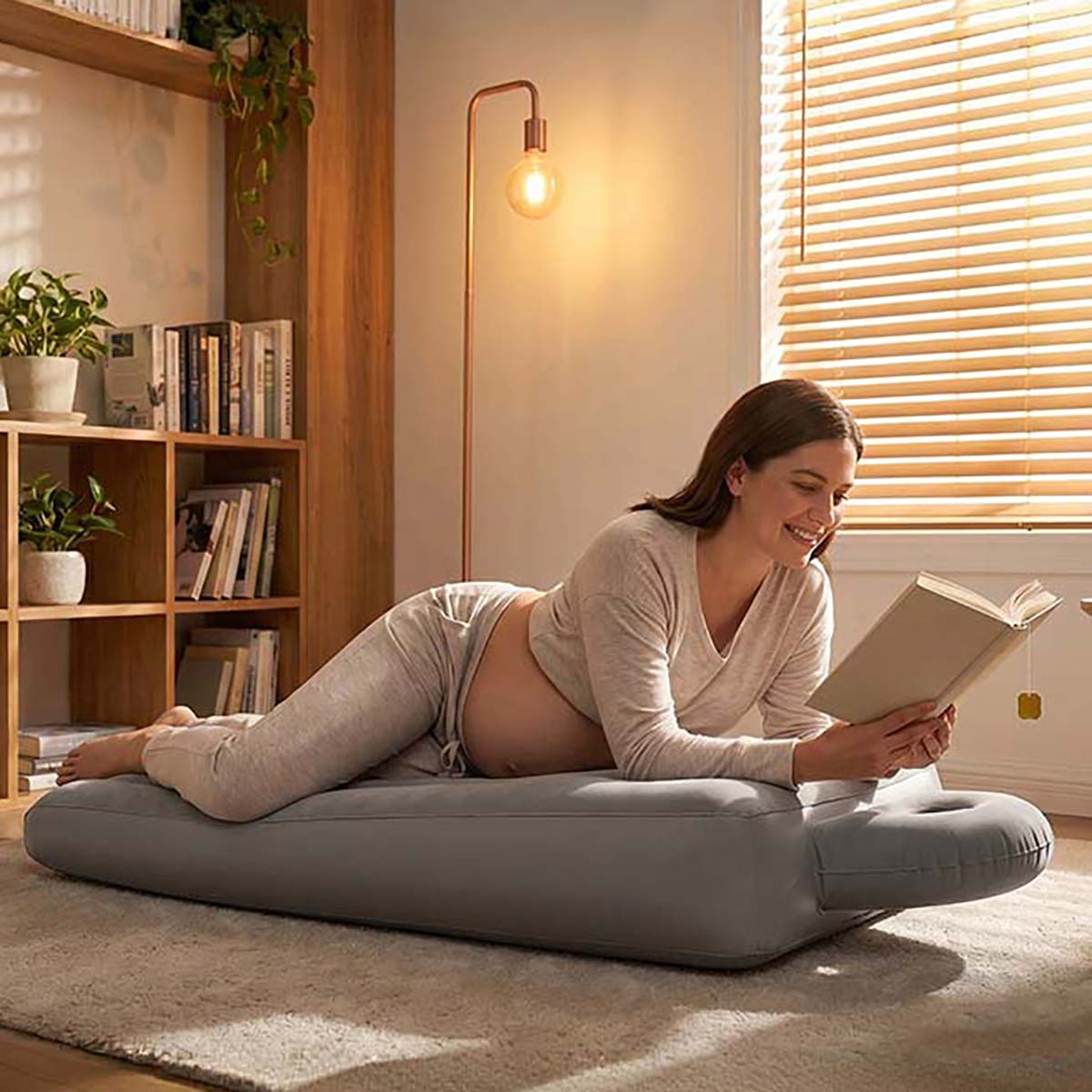 وسادة نوم قابلة للنفخ للحوامل، - مراجعة Yoga And Fitness Mat وسعره